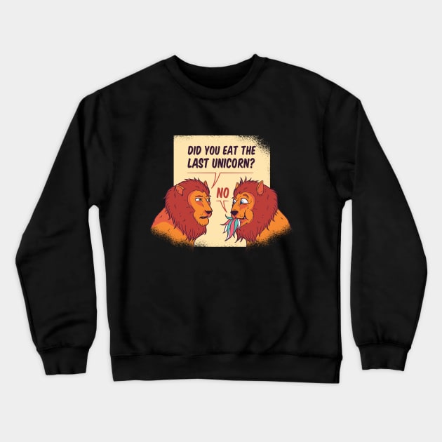 Funny Lions Crewneck Sweatshirt by Hmus